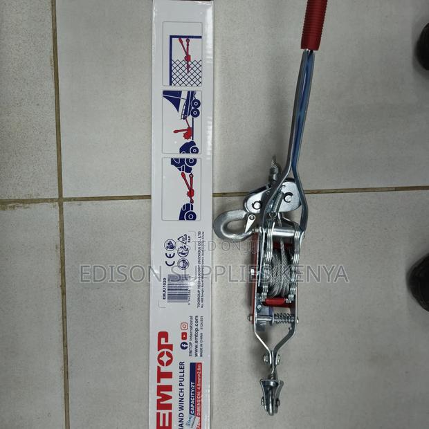 Hand Cable Puller Emtop 2 Ton Hand Winch Double Ratchets - thumbnail 5