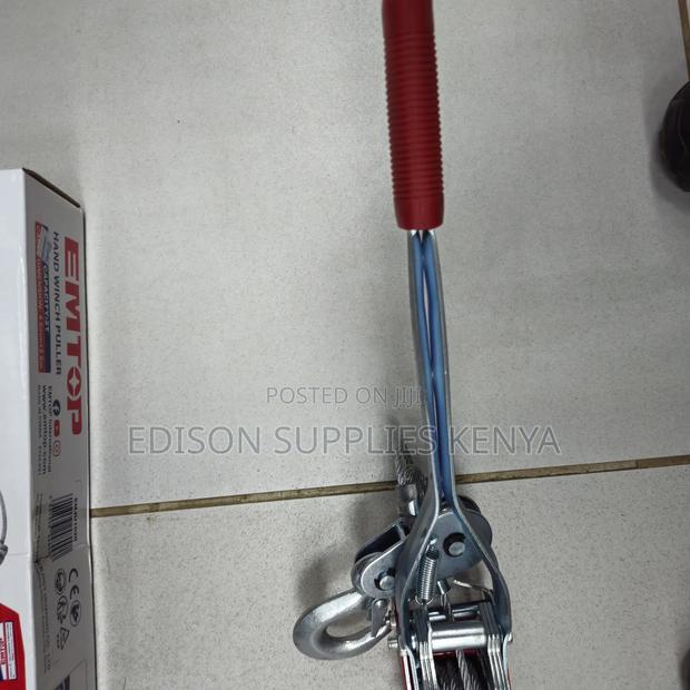 Hand Cable Puller Emtop 2 Ton Hand Winch Double Ratchets - thumbnail 7