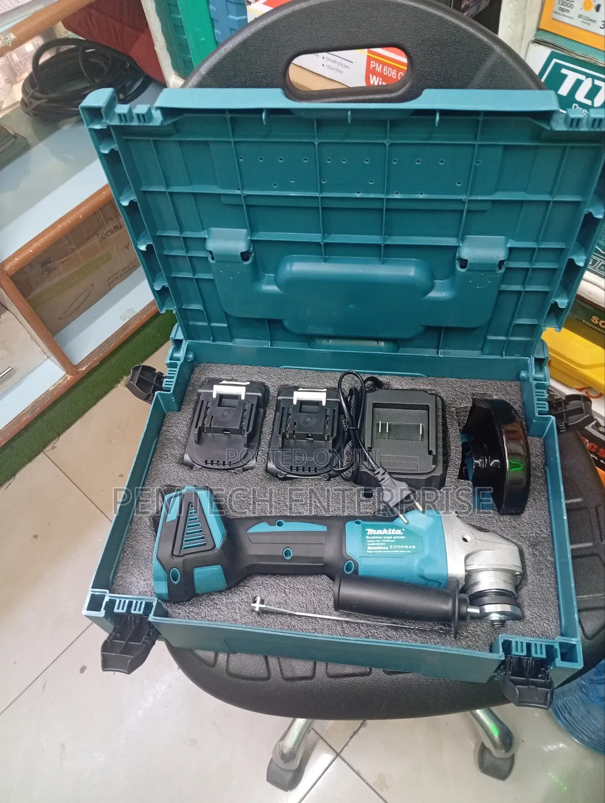 Powerful Cordless Angle Grinder