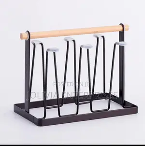 Metallic Glass/Cup Holder.
Metal+Bamboo,
Withdraining Tray