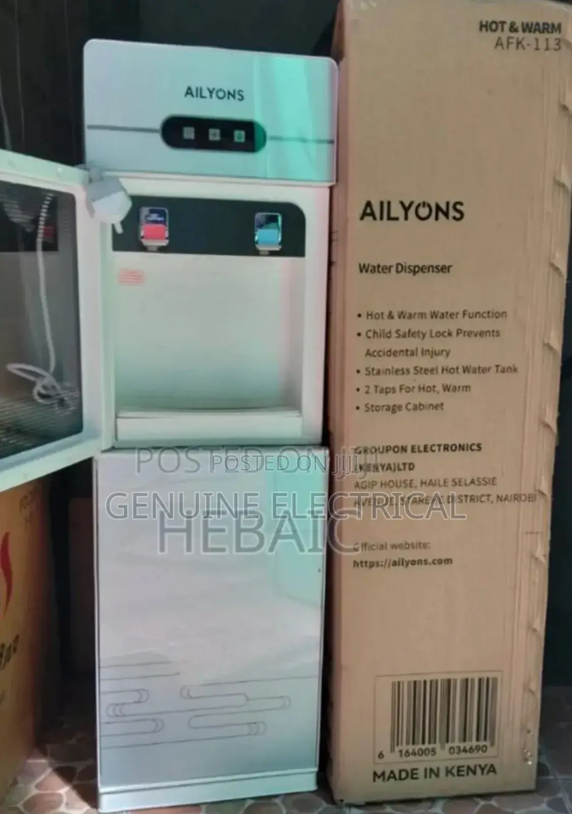 Original 2 Taps Ailyons Water Dispenser