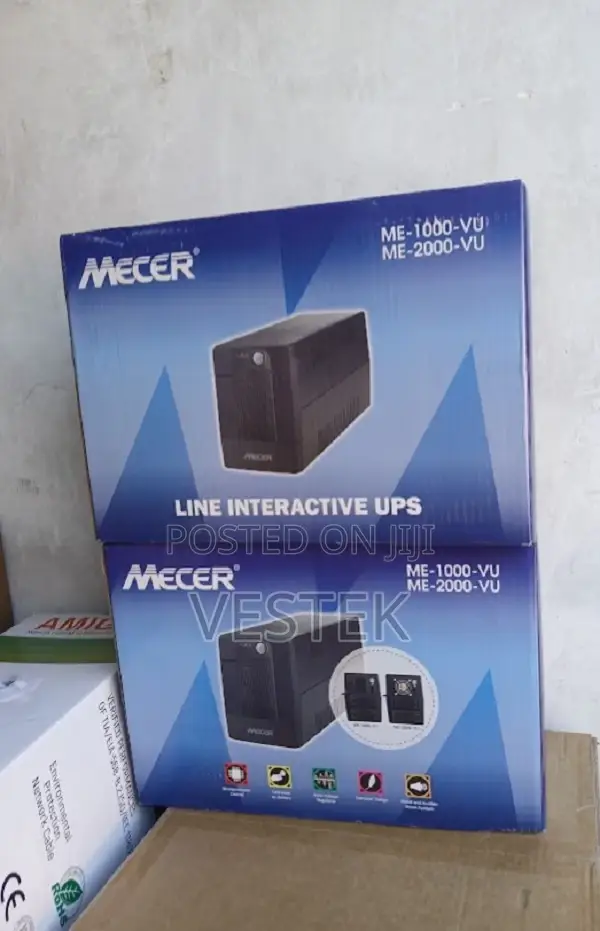 Mecer 2KVA(2000VA) 1200W Line Interactive UPS 1200w 9ah