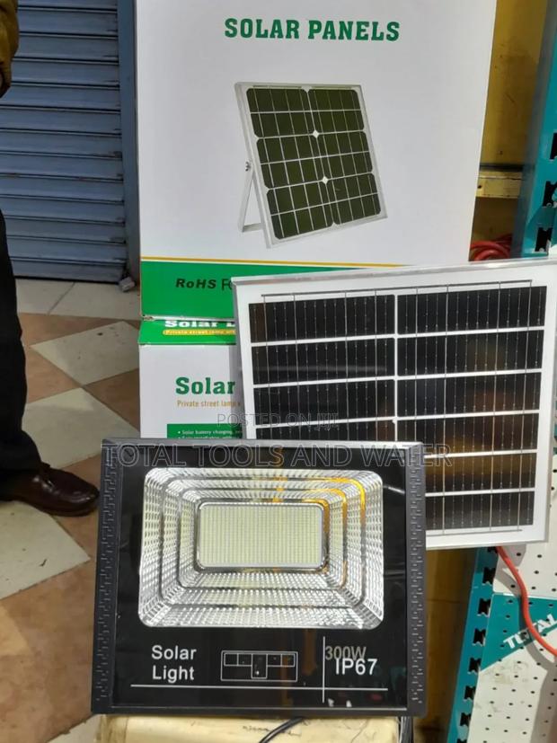 Inbuilt Batteries Solar Flood Light 300w+Solar Panel 20w - main view