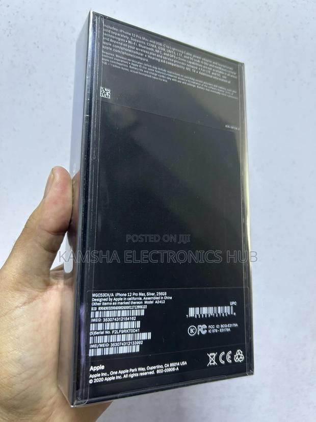 New Apple iPhone 12 Pro Max 256 GB Silver - thumbnail 3