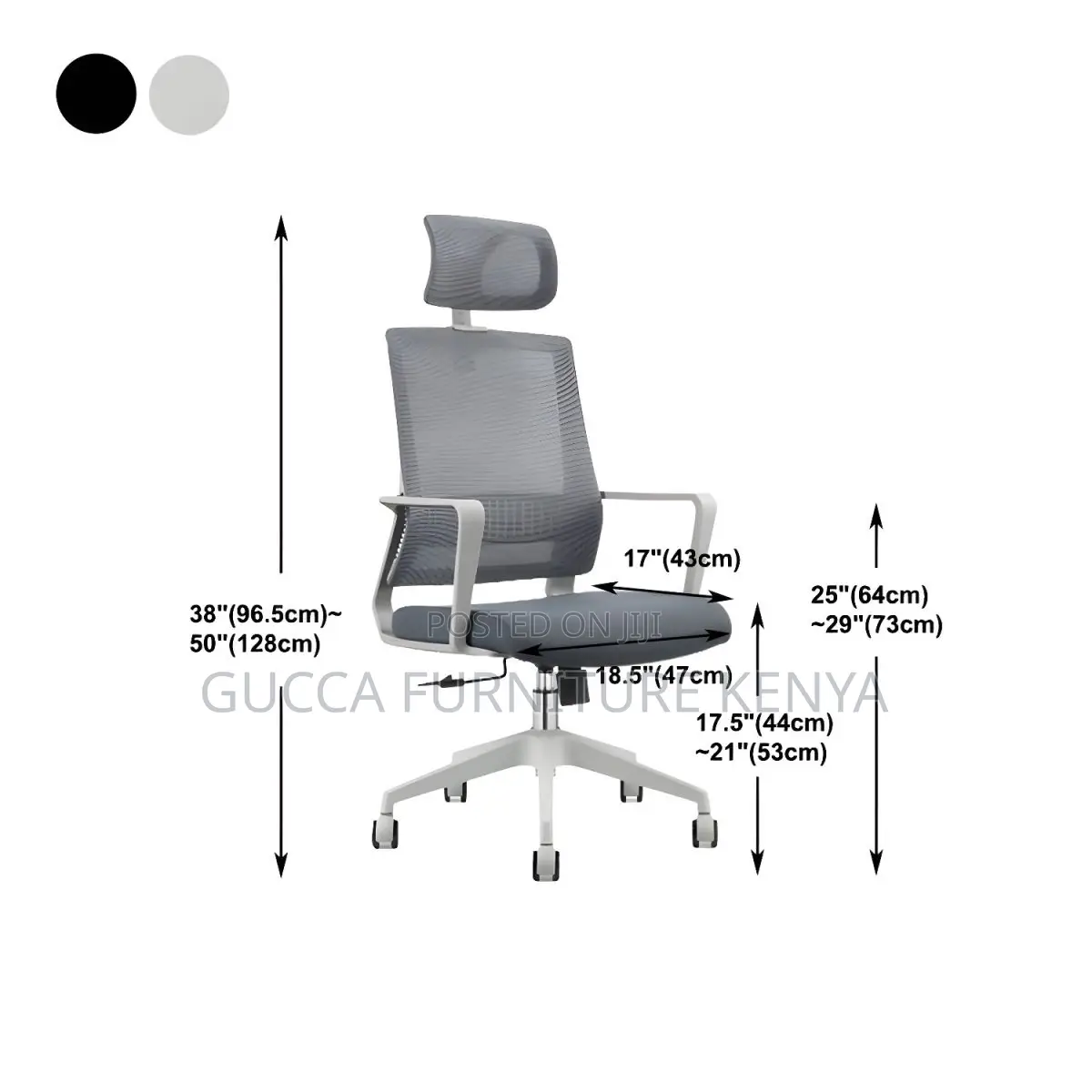 Office Chairs:Modern Arm Computer Chair With Wheels Highback