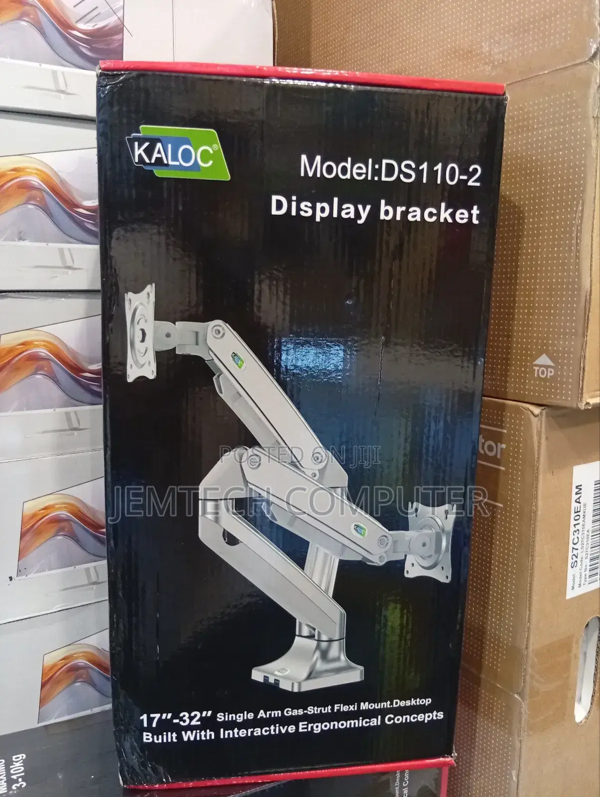 KALOC DS110-2 Aluminum Dual-Monitor Arm Desk Stand