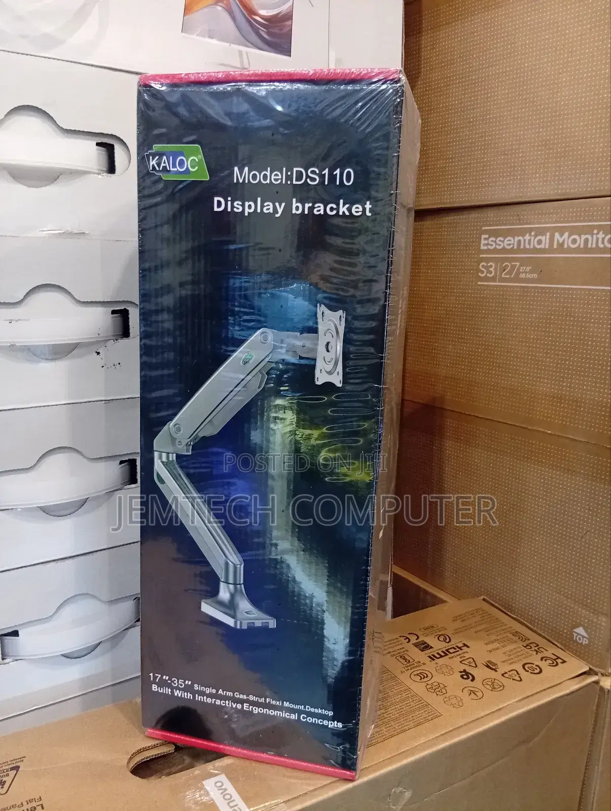 KALOC DS110 Ergonomic Single Monitor Desk Mount for 17”- 35”