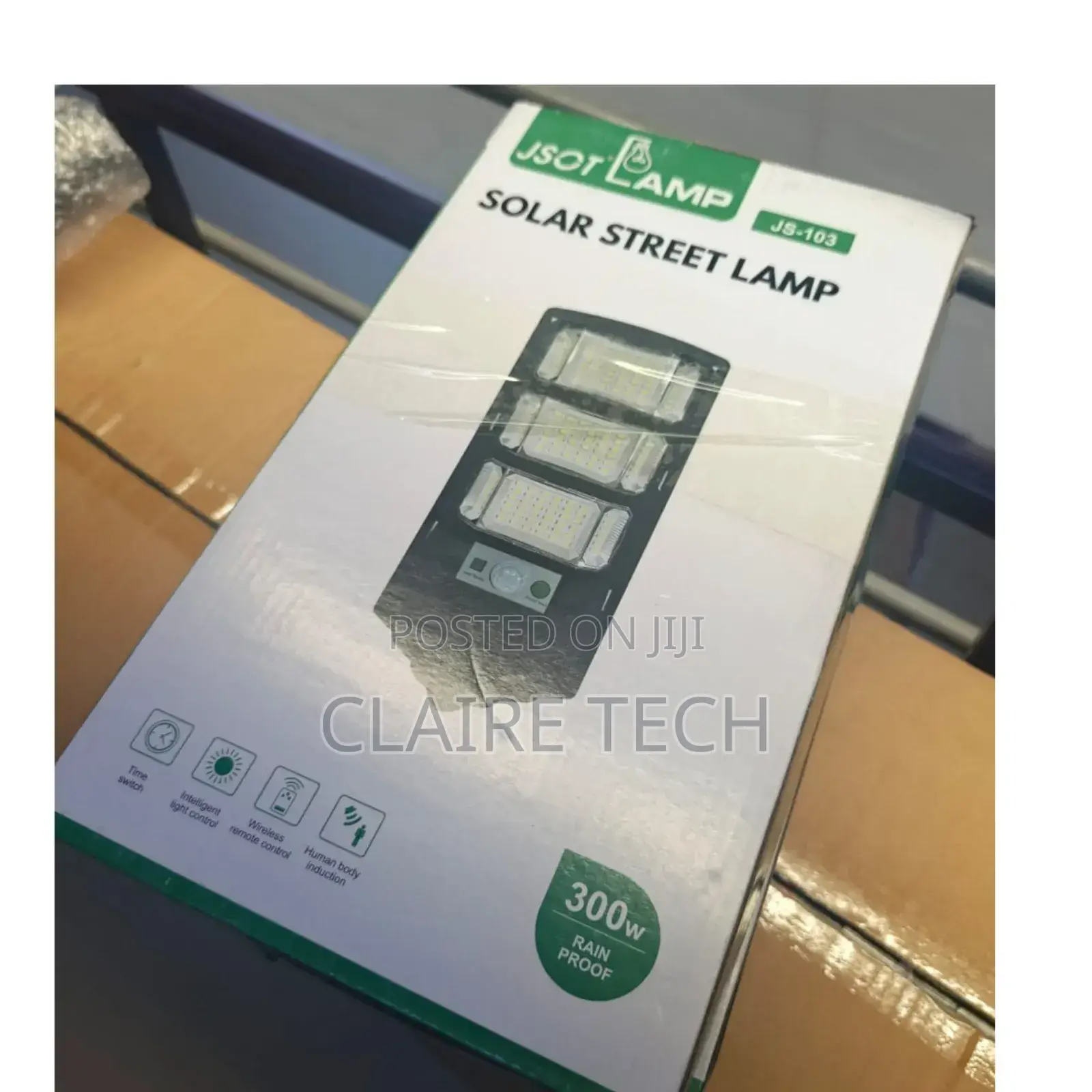 JSOT 300watts Solar Street Lamp With Metal Pole