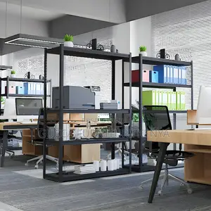 Cabinets:Adjustable Modern Steel Office Rack - 5 Shelves