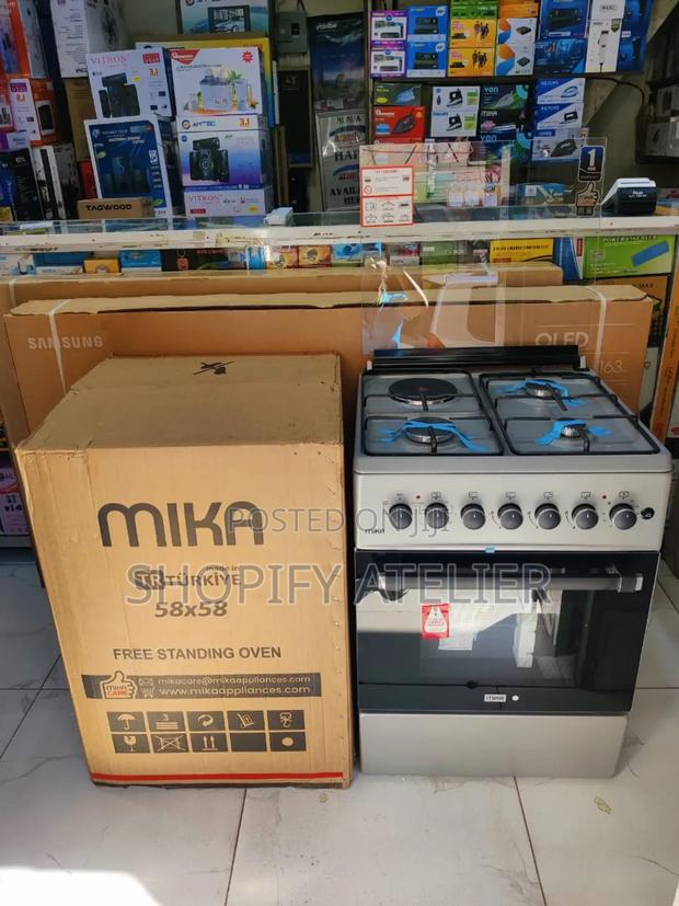 Mika 58by58 3G+1E Electric Oven Free Standing Cooker - thumbnail 3
