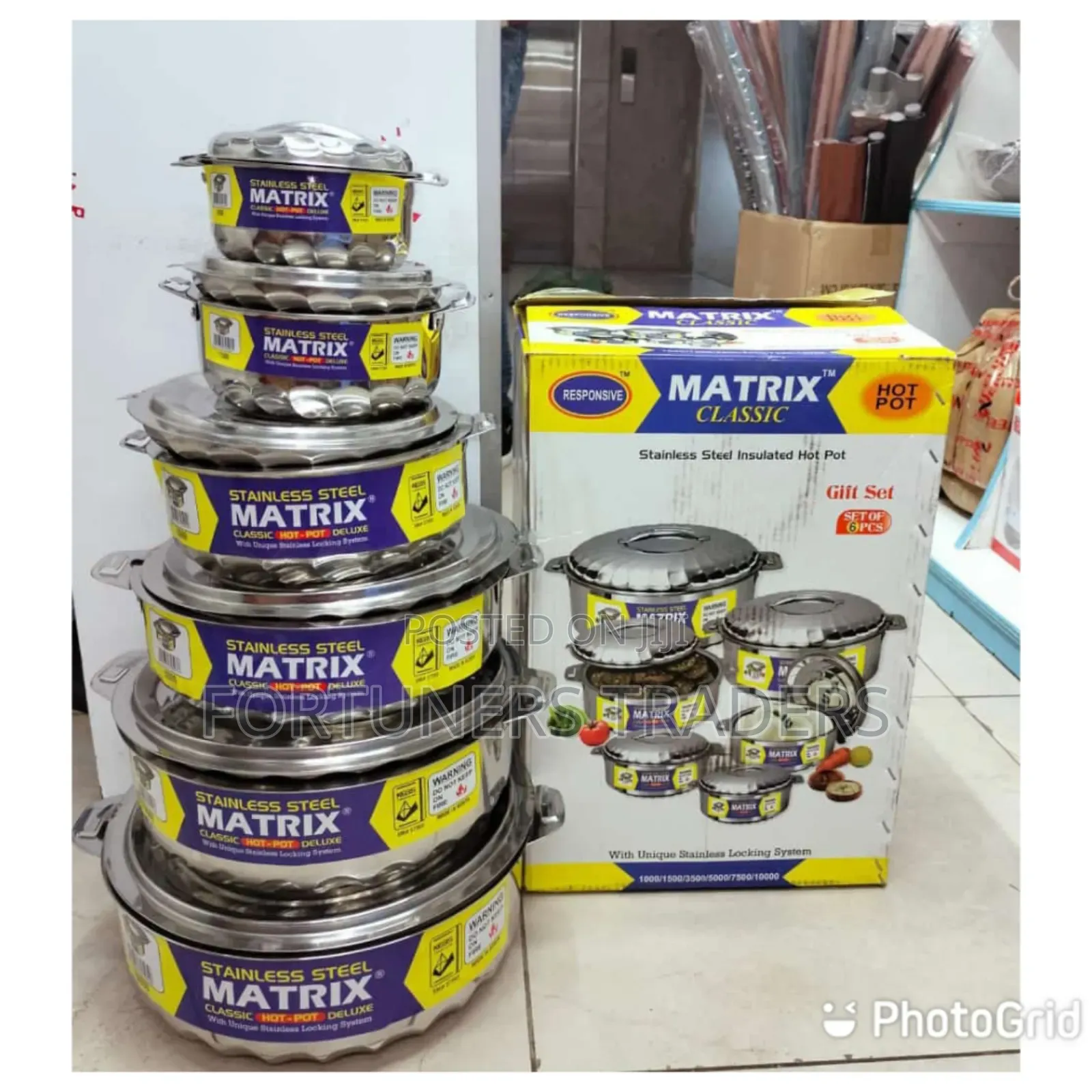 Matrix 6pcs Steel Hotpot