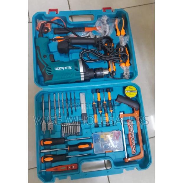 Makita Toolset With 710w Impact Drill With 117pieces - thumbnail 2