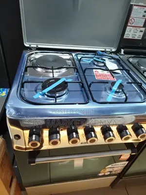 Bruhm 60 X 603 Gas and 1 Electric Cooker BGC- Black