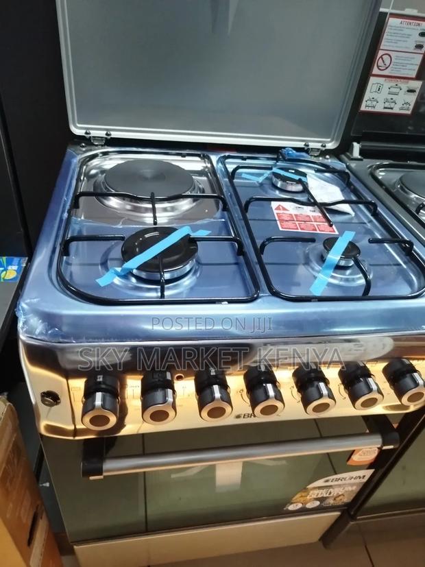 Bruhm 60 X 603 Gas and 1 Electric Cooker BGC- Black