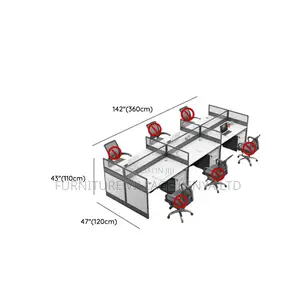 Office Workstations; 6-Way Modular Imported Workspace