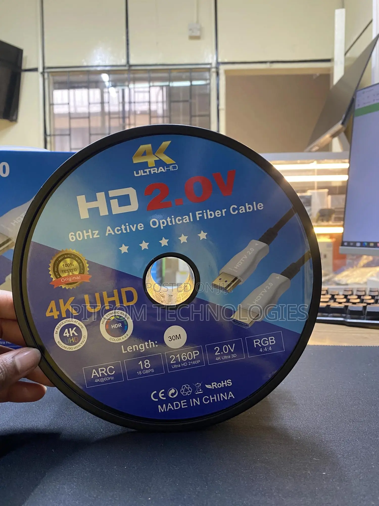30 Meters Hdmi 2.0 Fibre Optical Cable