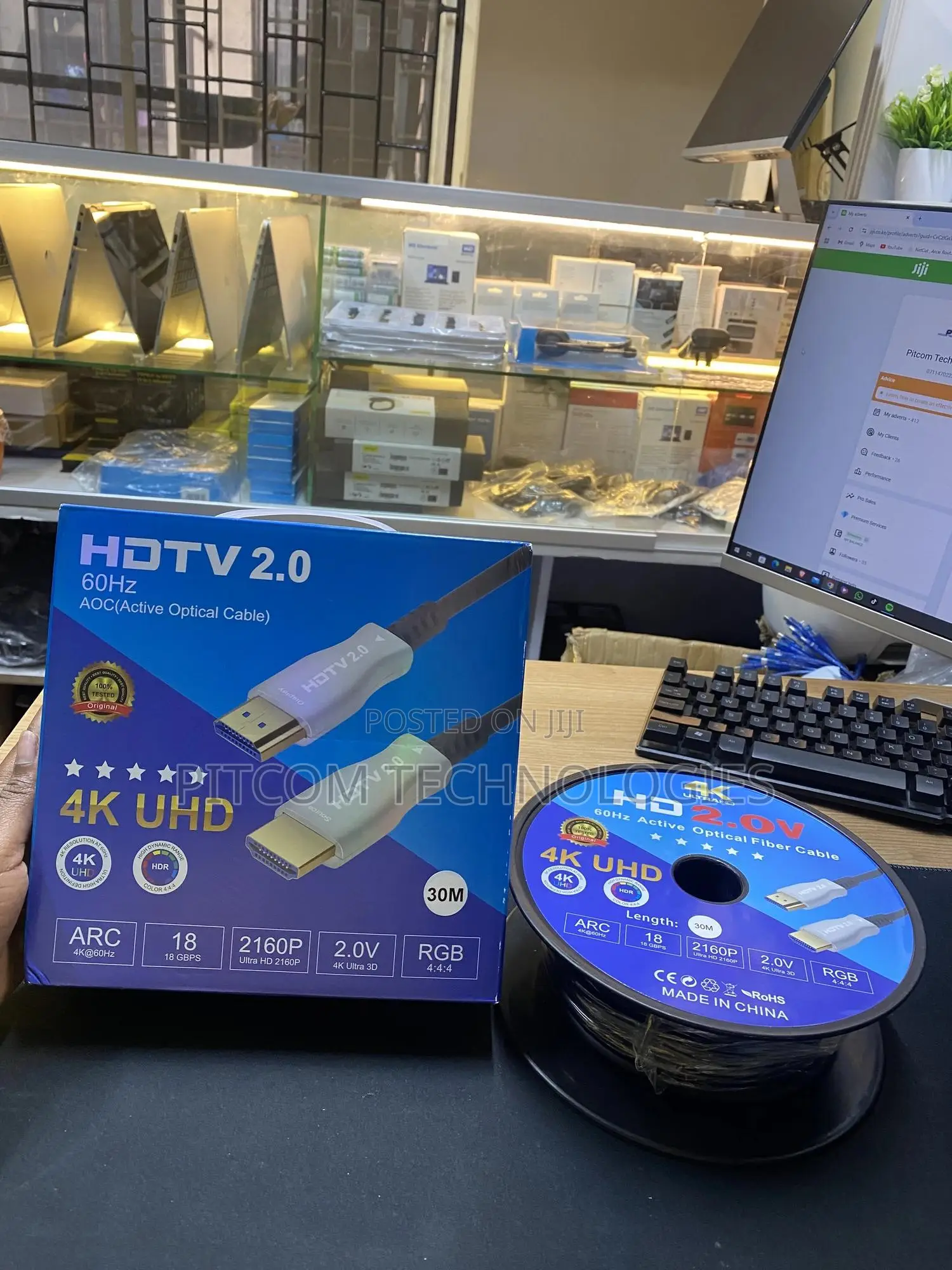 30 Meters Hdmi 2.0 Fibre Optical Cable