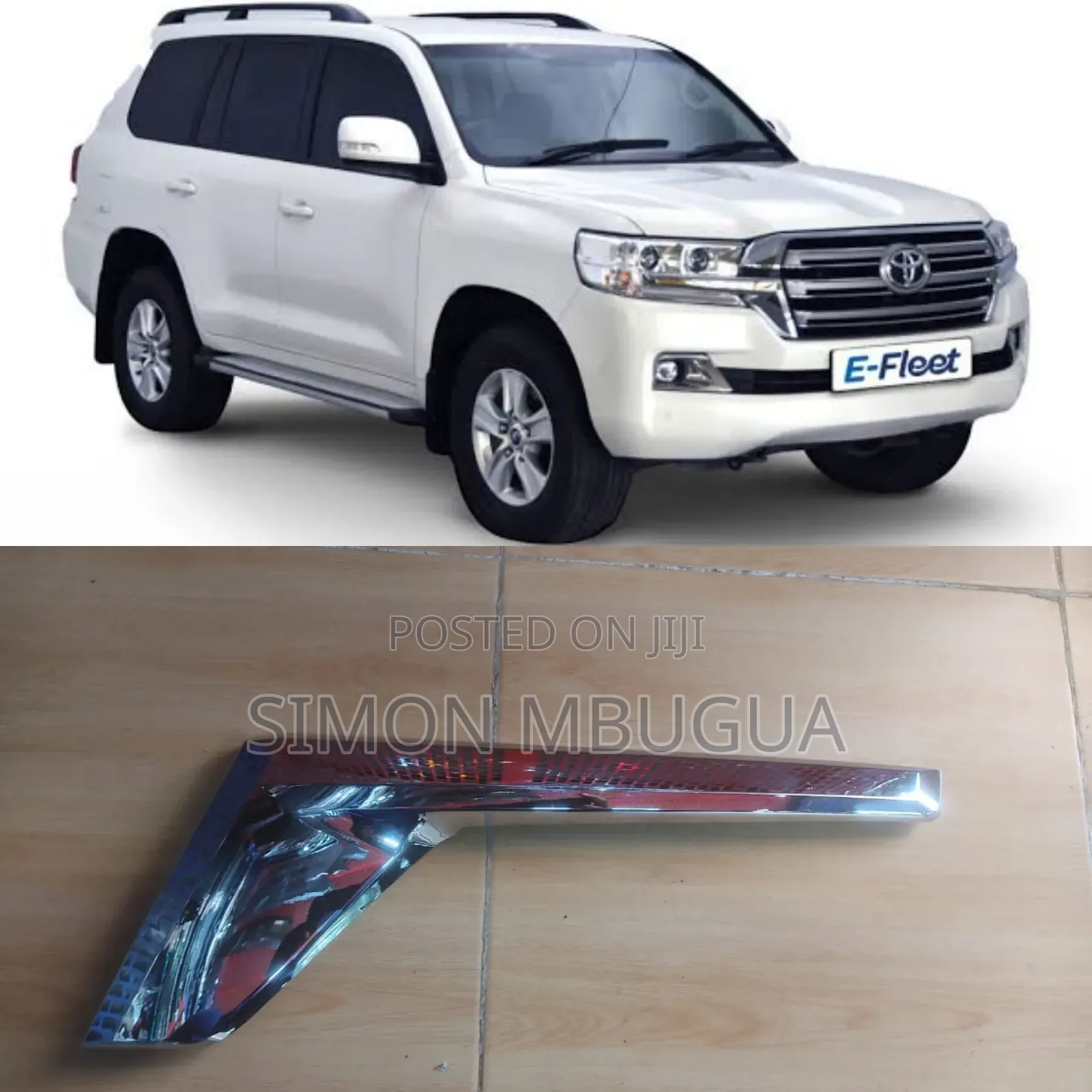 Toyota V8 200 Series Headlight Chrome
