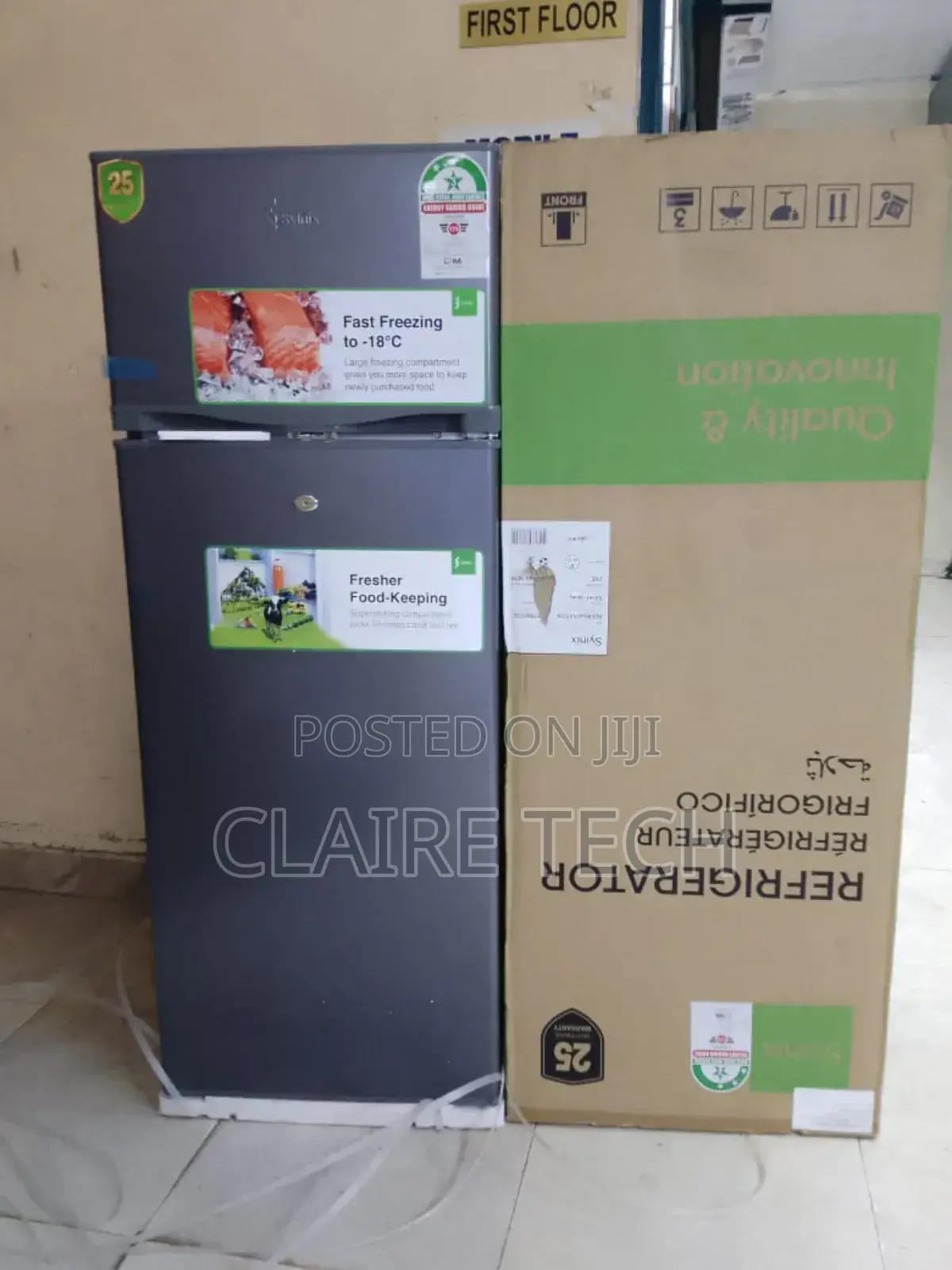 Syinix 210 Litres Double Door Refrigerator