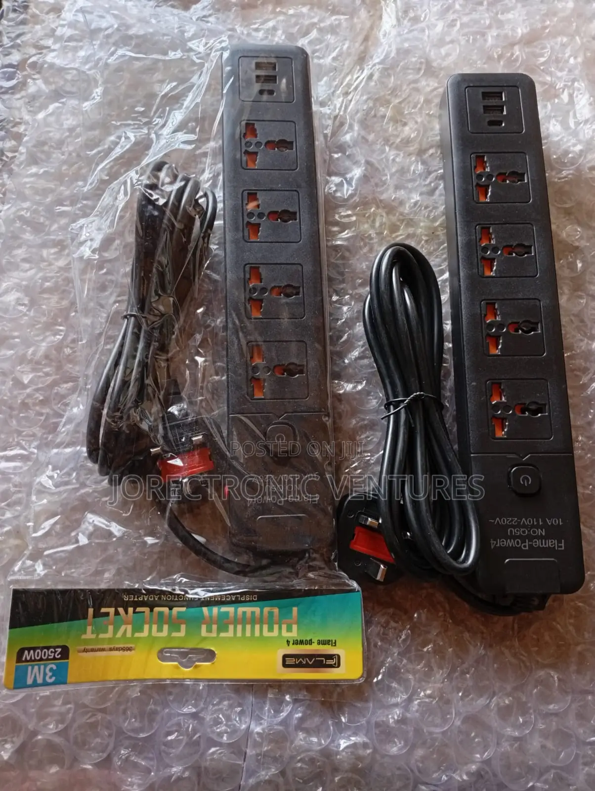Power Extension With 2 Usb Ports and 1 Type C Port