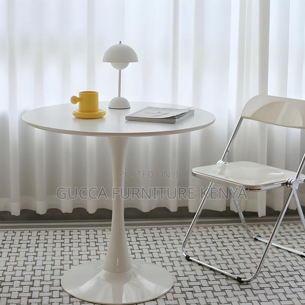 Dining Tables:Round Top Shape Cocktail Table for Home Office - thumbnail 4