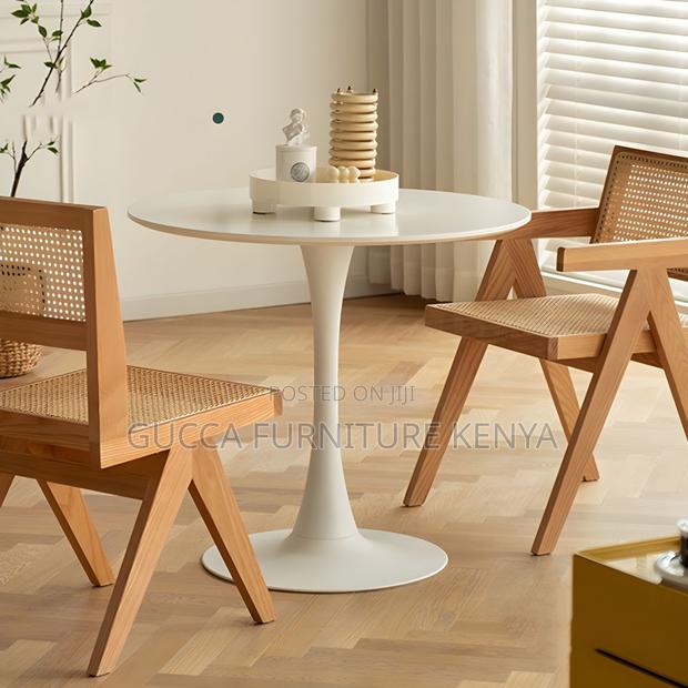 Dining Tables:Round Top Shape Cocktail Table for Home Office - thumbnail 5
