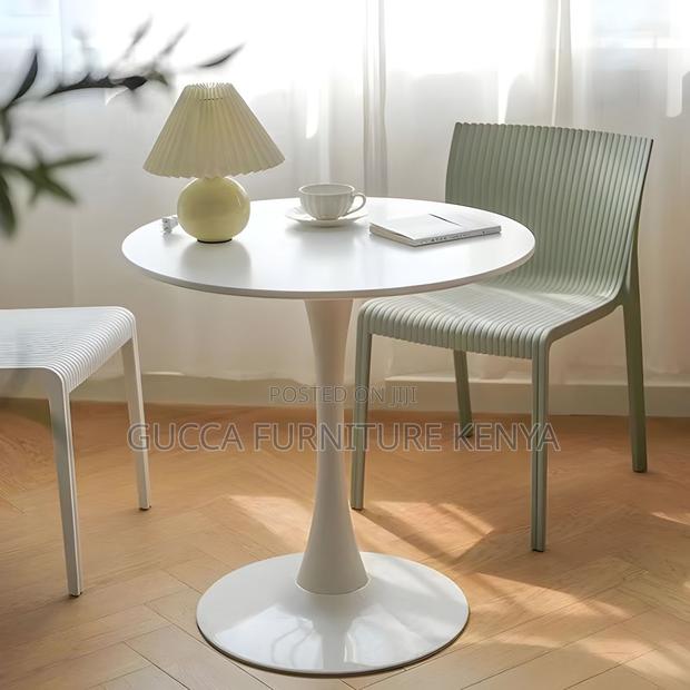 Dining Tables:Round Top Shape Cocktail Table for Home Office - thumbnail 6