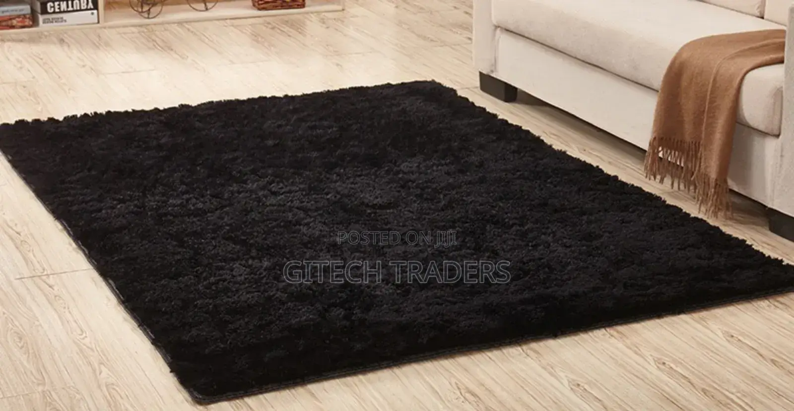5*8 Plain Fluffy Carpet