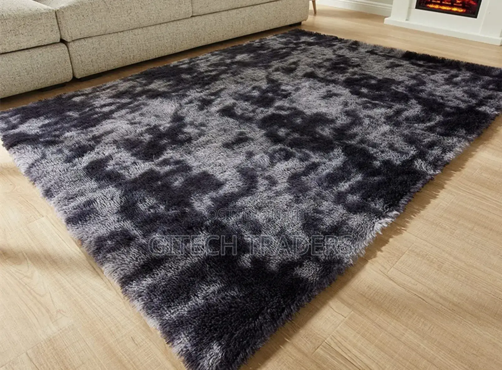 5*8 Plain Fluffy Carpet