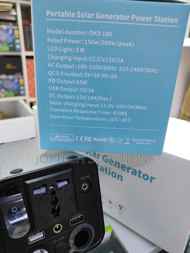 Portable Solar Generator Power Station ( 200watts ) - thumbnail 2