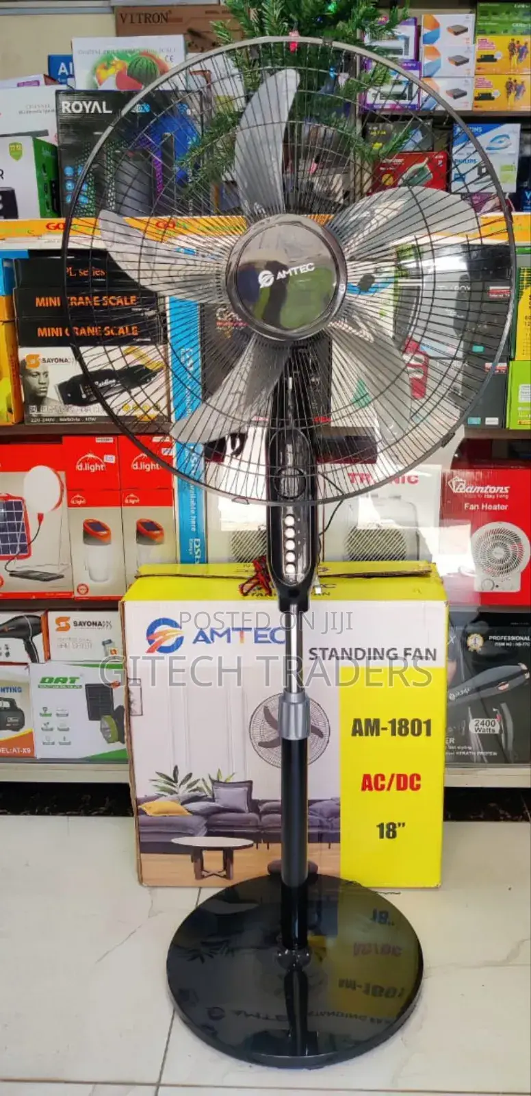 *Amtec Stand Fan 18" AC/DC