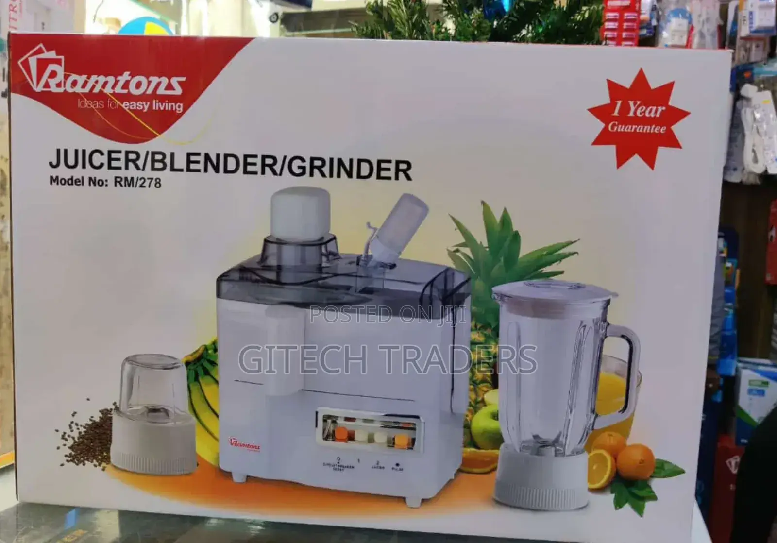 3 in 1 Juicer, Blender and Grinder