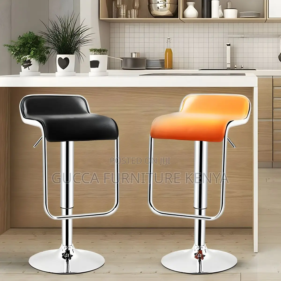 Home Chairs: Office Home Swivel Leather Saddle Foot Stool