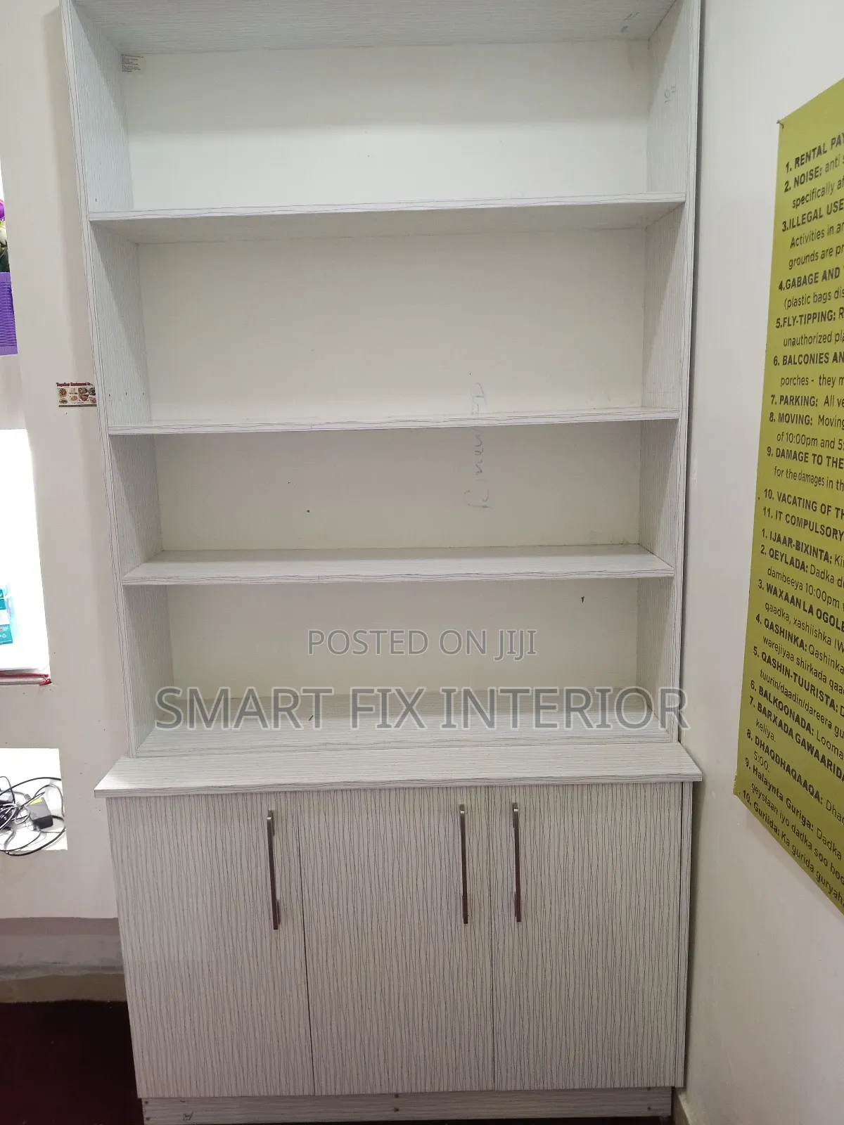 Glass/Aluminum/Gypsum Partitioning/Countertop and Shelves