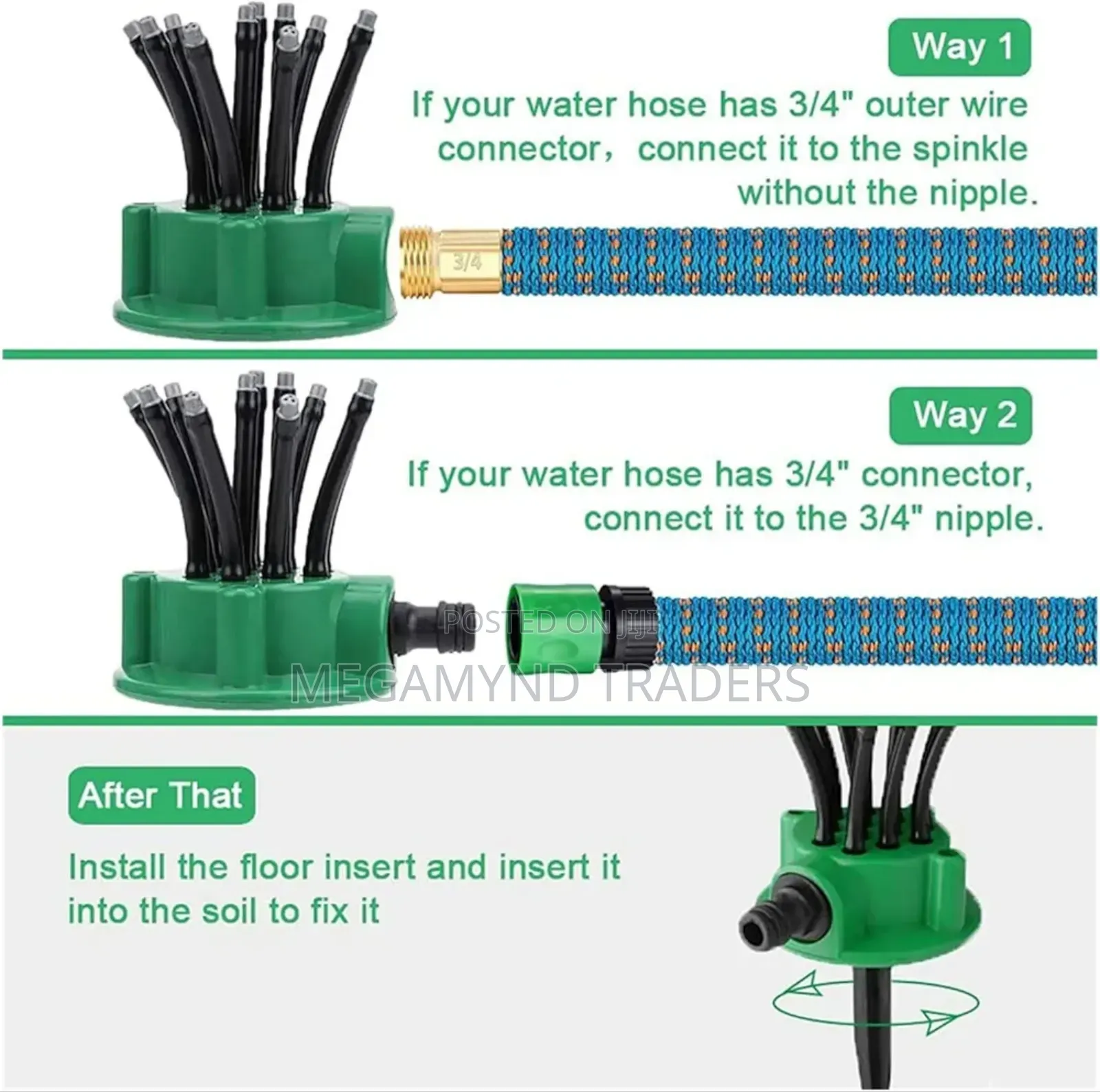 Garden Sprinkler/360 Degree Automatic Garden Sprinkler