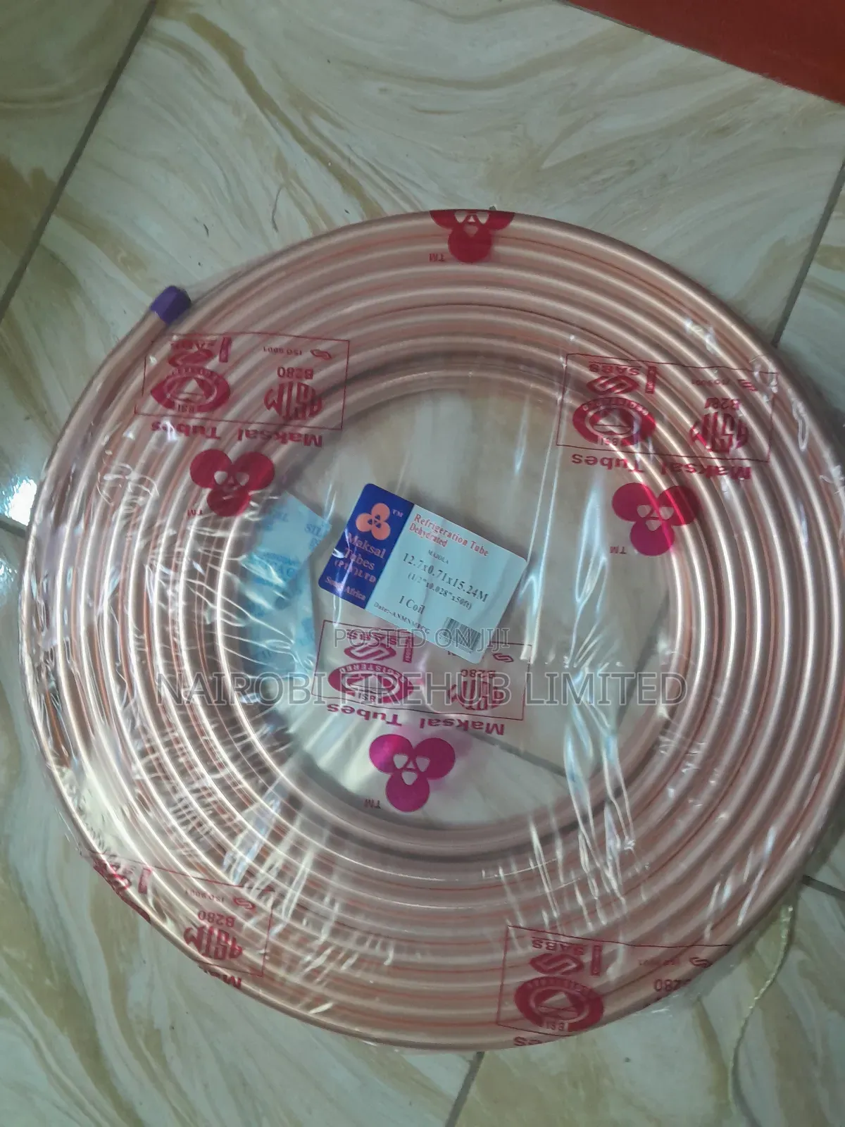 Refrigeration Pipe- Copper Pipe 1/2"