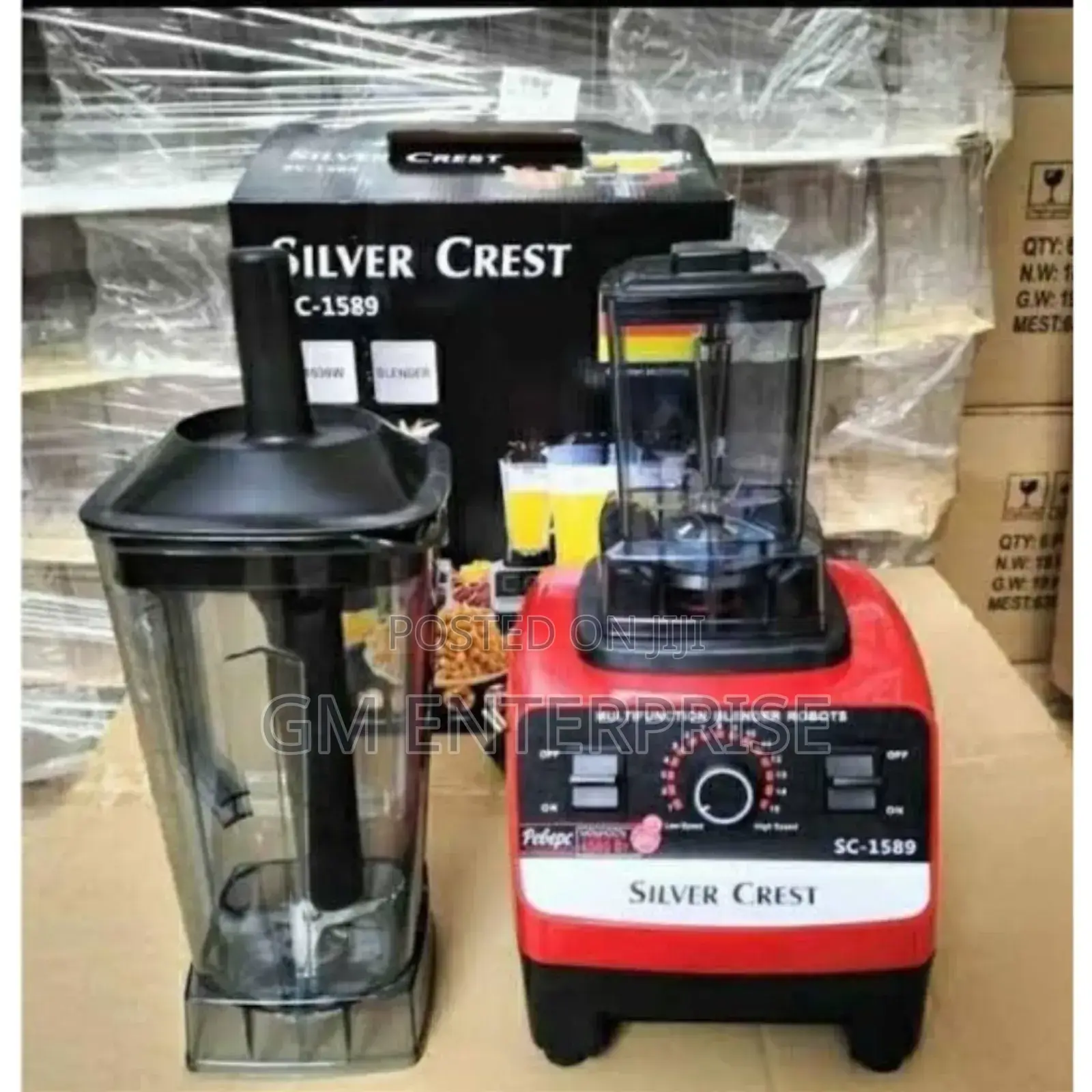 Silver Crest Commercial Blender Double Jug