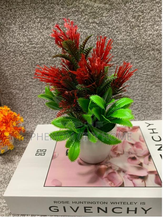 Decorative Tv Stand and Table Decor Flowers - main view