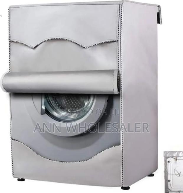 Silver Washing Machine 12 Kg Front Load Cover - main view
