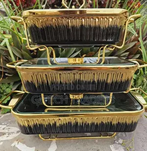 *Set of 3 Ceramic Chaffing Dishes