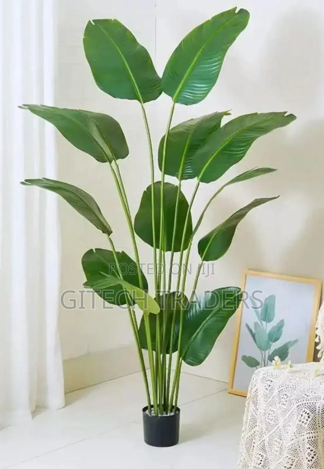 Nordic High Quality Potted Artificial Green Tree/-