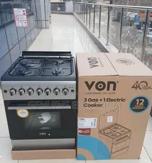 Von 58/58cm Free Standing 3gas+1 Electric Cooker