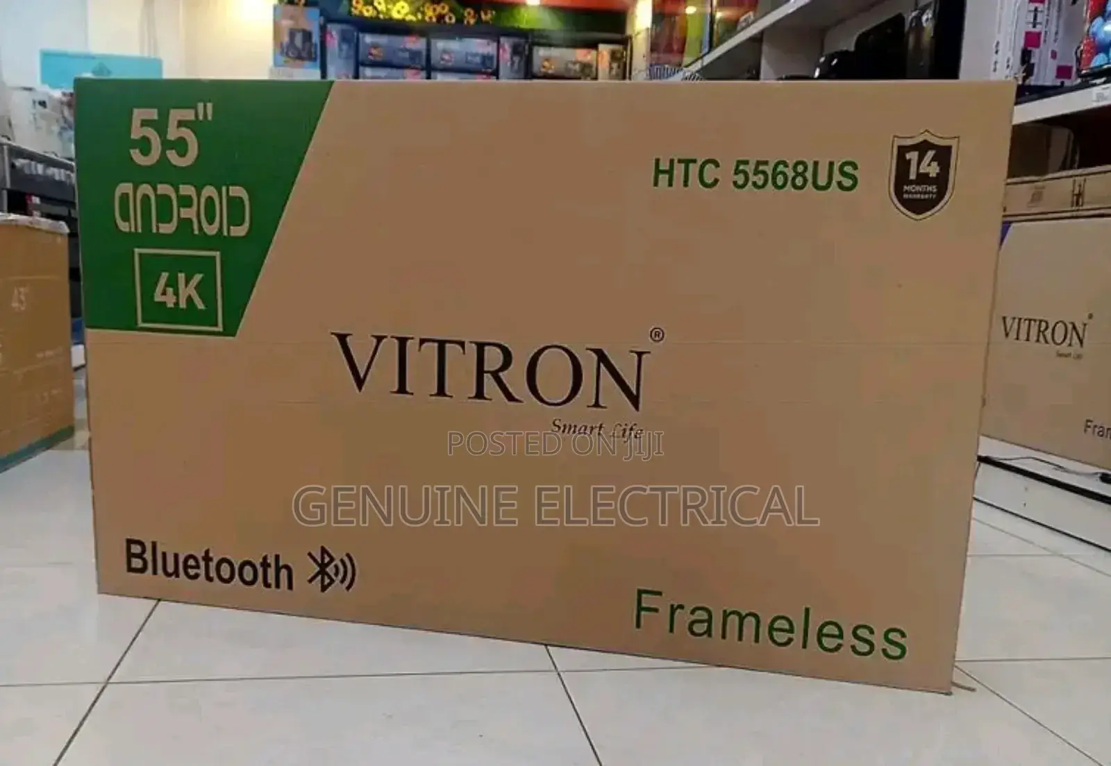 Vitron 55 Inch Uhd Smart Android Tv 14 Months Warranty