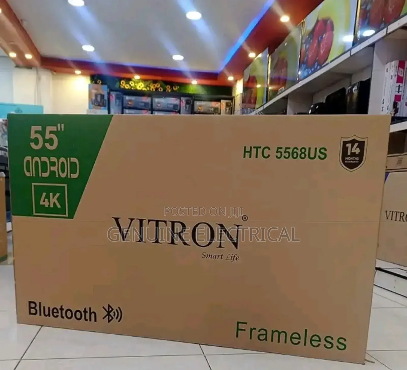 Vitron 55′′ Frameless Vitron 55 Inch Smart Android Smart Tv.