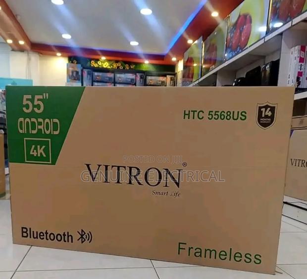 Vitron 55′′ Frameless Vitron 55 Inch Smart Android Smart Tv.