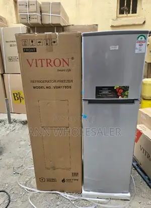 Low Power Consumption Double Door Fridge Vitron 170