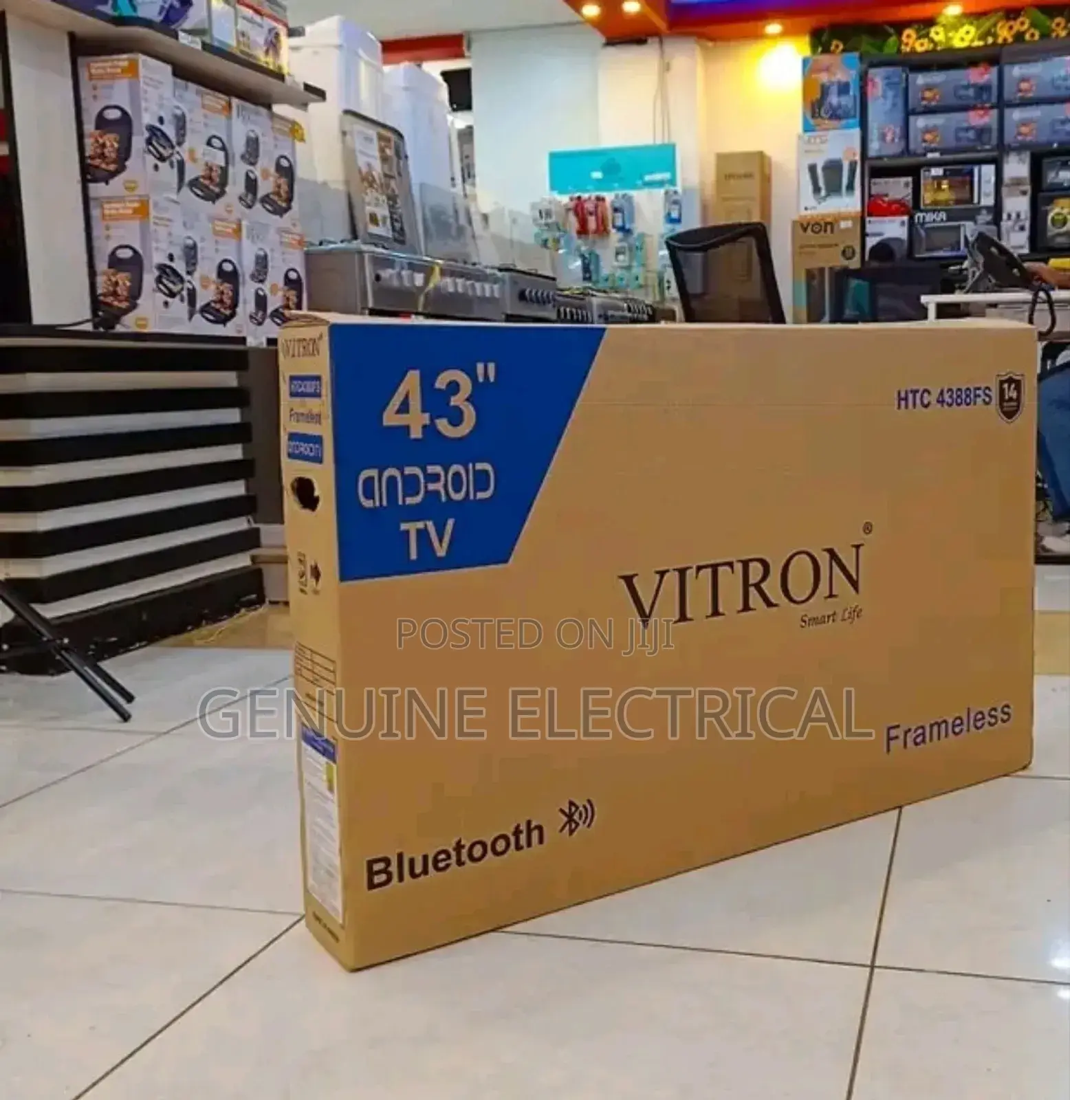 Vitron 43 Inches Android Framless Bt Connectivity 43