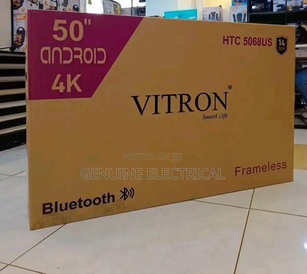 50 " Android Smart Tv Uhd' Vitron Flameless Tv ,;;