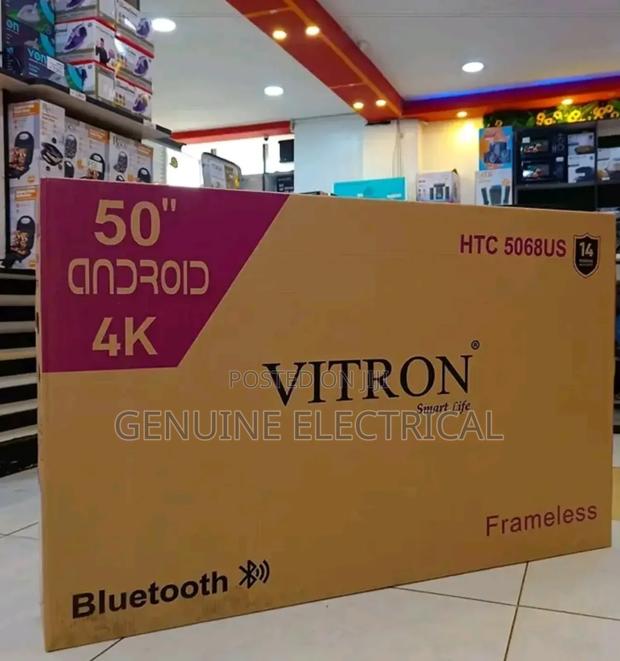 50 " Android Smart Tv Uhd' Vitron Flameless Tv ,;; - thumbnail 2