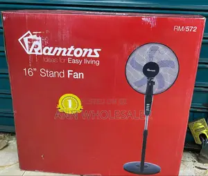 Ramtons RM/572 - Black Standing Fan - 3 Speed - Black RM/8
